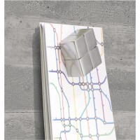 SIGEL Glasboard Artverum 130 x 55 x 1,5 cm (B x H x T) Tafel magnethaftend inkl. 2 extra starke SuperDym-Magnete Sicherheitsglas design Sichtbeton