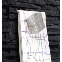 SIGEL Glasboard Artverum 130 x 55 x 1,5 cm (B x H x T) Tafel magnethaftend inkl. 2 extra starke SuperDym-Magnete Sicherheitsglas design Schiefer Stone