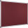Bi-office Pinnwand 120 x 90 cm (B x H) Maße der Oberfläche: 116 x 86 cm (B x H) Filz Material des Rahmens: Aluminium burgunderrot