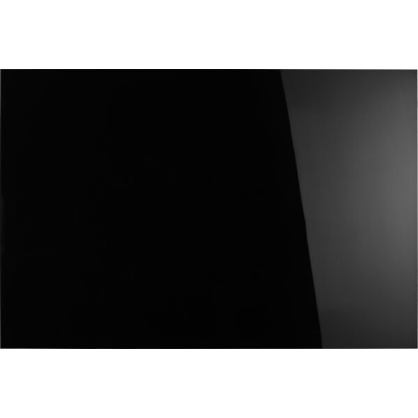 magnetoplan® Glasboard Design 150 x 100 x 0,5 cm (B x H x T) Tafel magnethaftend ESG-Sicherheitsglas tiefschwarz