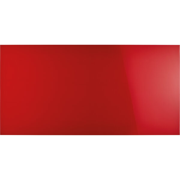 magnetoplan® Glasboard Design 200 x 100 x 0,5 cm (B x H x T) Tafel magnethaftend ESG-Sicherheitsglas intensivrot