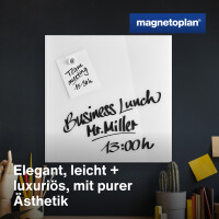 magnetoplan® Glasboard Design 120 x 90 x 0,5 cm (B x H x T) Tafel magnethaftend ESG-Sicherheitsglas brillantweiß