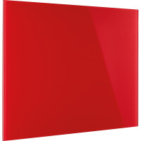 magnetoplan® Glasboard Design 80 x 60 x 0,5 cm (B x H x T) Tafel magnethaftend ESG-Sicherheitsglas intensivrot