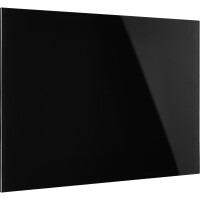 magnetoplan® Glasboard Design 80 x 60 x 0,5 cm (B x H x T) Tafel magnethaftend ESG-Sicherheitsglas tiefschwarz