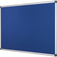 Bi-office Pinnwand Maya 120 x 90 cm (B x H) Maße der Oberfläche: 116 x 86 cm (B x H) Filz Material des Rahmens: Aluminium blau