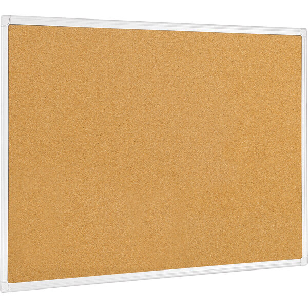 Bi-office Pinnwand Maya 90 x 60 cm (B x H) Maße der Oberfläche: 86 x 56 cm (B x H) Kork Material des Rahmens: Aluminium naturell