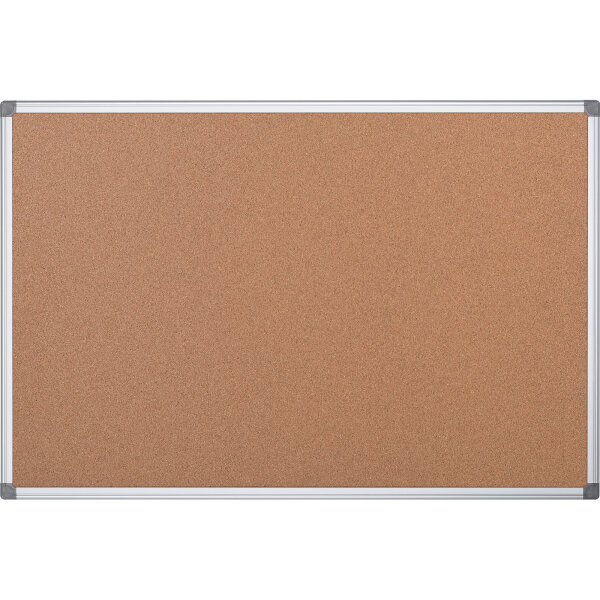 Bi-office Pinnwand Maya 120 x 90 cm (B x H) Maße der Oberfläche: 116 x 86 cm (B x H) Kork Material des Rahmens: Aluminium, eloxiert braun