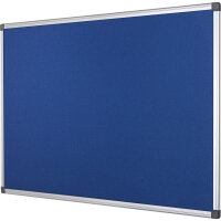 Bi-office Pinnwand Maya 240 x 120 cm (B x H) Maße der Oberfläche: 236 x 116 cm (B x H) Filz Material des Rahmens: Aluminium blau