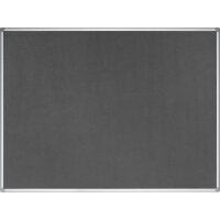 Bi-office Pinnwand 240 x 120 cm (B x H) Maße der Oberfläche: 236 x 116 cm (B x H) Filz Material des Rahmens: Aluminium grau