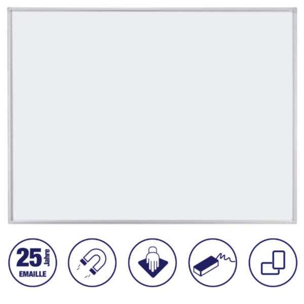 FRANKEN Whiteboard ECO Maße der Oberfläche: 60 x 45 cm (B x H) Tafel magnethaftend nicht beidseitig beschreibbar Stahl emailliert weiß