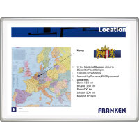 FRANKEN Multifunktionstafel PRO Plus 200 x 120 cm (B x H)...