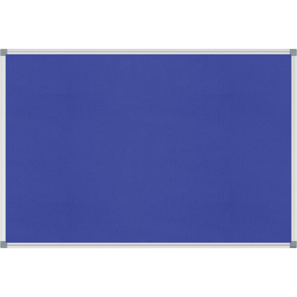 MAUL Pinnwand MAULstandard 90 x 60 cm (B x H) Maße der Oberfläche: 86,7 x 56,7 cm (B x H) Filz Material des Rahmens: Aluminium/Kunststoff blau