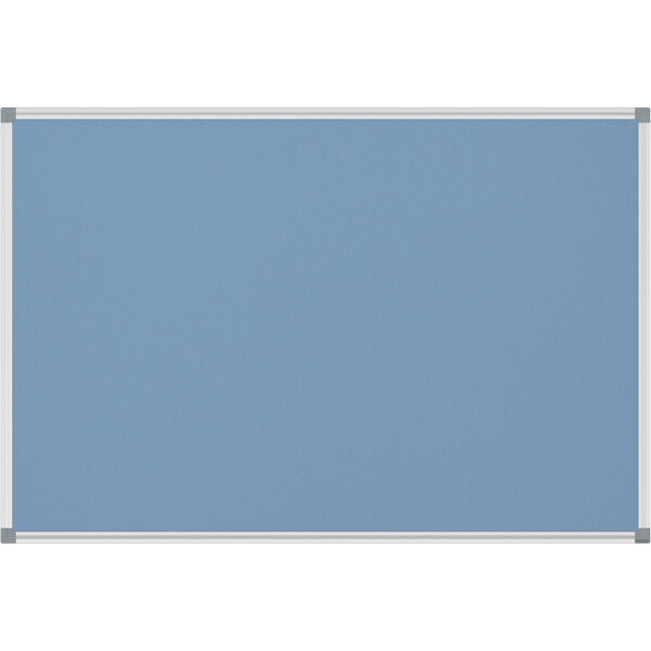 MAUL Pinnwand MAULstandard 90 x 60 cm (B x H) Maße der Oberfläche: 86,7 x 56,7 cm (B x H) Filz Material des Rahmens: Aluminium/Kunststoff hellblau