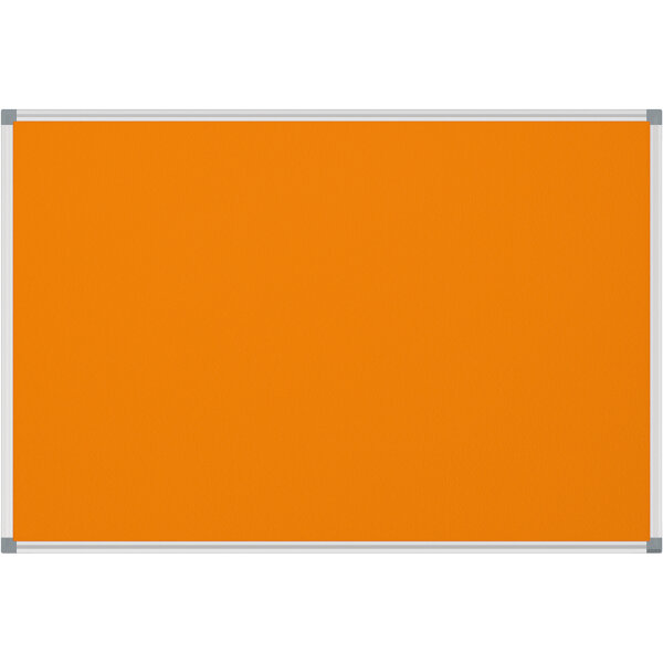 MAUL Pinnwand MAULstandard 120 x 90 cm (B x H) Maße der Oberfläche: 116,7 x 86,7 cm (B x H) Filz Material des Rahmens: Aluminium/Kunststoff orange