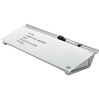 Nobo® Memoboard 45,8 x 6 x 14 cm (B x H x T) Tafel nicht magnethaftend inkl. Nobo-Marker Sicherheitsglas/Aluminium brillantweiß
