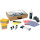 SIGEL Whiteboard Meet up Bundle Wall rail Maße der Oberfläche: 90 x 180 cm (B x H) Tafel magnethaftend beidseitig beschreibbar inkl. Wandschienensystem Meet up MU060, Moderationsbox Meet up MU251 Metall weiß