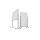 magnetoplan® Whiteboard Design Vario Maße der Oberfläche: 100 x 180 cm (B x H) Tafel magnethaftend beidseitig beschreibbar Stahl lackiert weiß