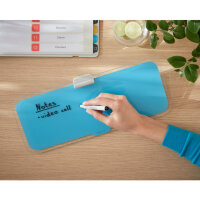 Leitz Memoboard Cosy 46,3 x 9 x 19,5 cm (B x H x T) inkl. 1 Stiftehalter, 1 Marker mit Wischer Sicherheitsglas blau