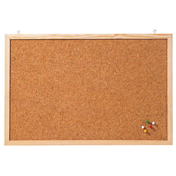 FRANKEN Pinnwand Memoboard 60 x 40 cm (B x H) Kork Material des Rahmens: Holz braun
