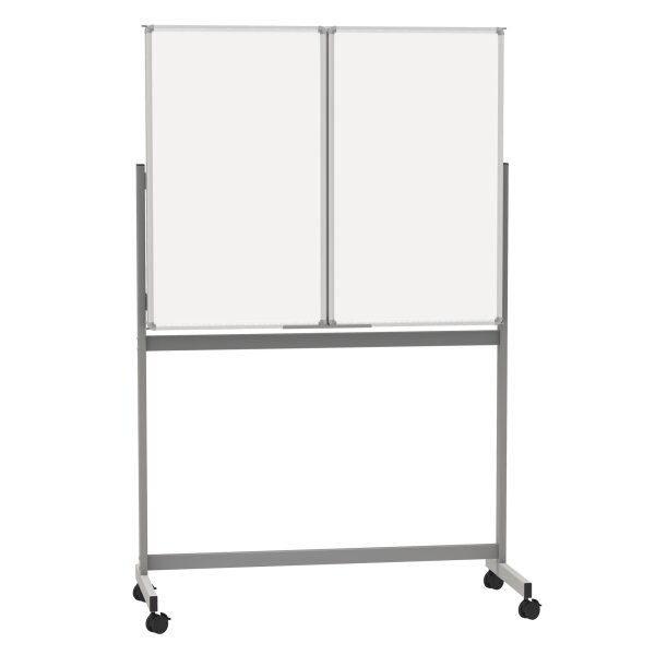MAUL Klapptafel Mobile MAULstandard 120/240 x 100 cm (B x H) Stahlblech weiß