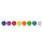 magnetoplan® Magnet Design Wood Series 30mm 4kg Birkenholz farbig sortiert 8 St./Pack.