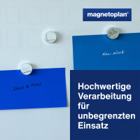magnetoplan® Magnet Ergo Large 34 x 12,5 mm (Ø x H) 34mm 2kg Ferrit silber 10 St./Pack.