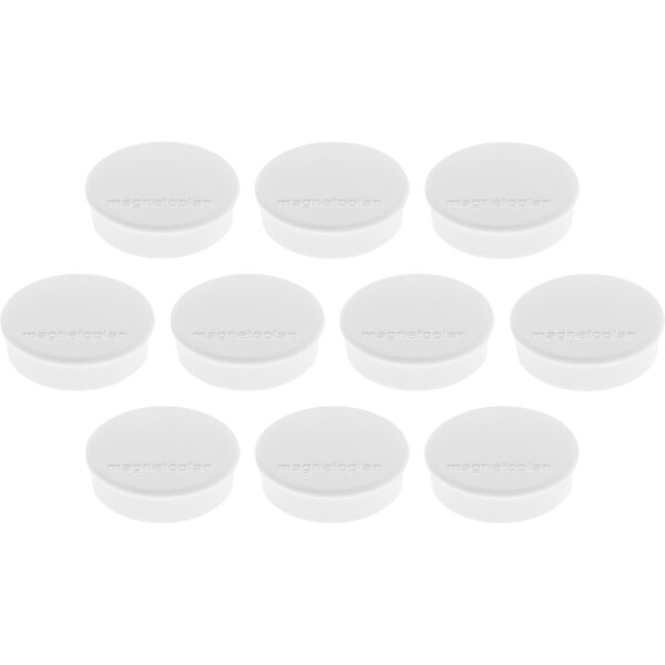 magnetoplan® Magnet Discofix Hobby 24 x 8 mm (Ø x H) 24mm 0,3kg Ferrit weiß 10 St./Pack.