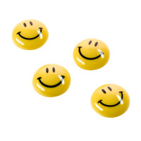 magnetoplan® Magnet Smiley 20mm 0,04kg Ferrit gelb 8...