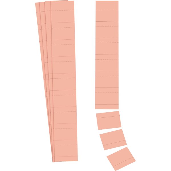 Ultradex Einsteckkarte Planrecord 6 x 3,2 cm (B x H) 190g/m² rosa 90 St./Pack.