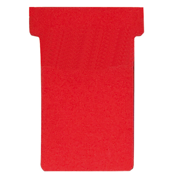 FRANKEN T-Karte 48 x 84 mm (B x H) 170g/m² 100 % Altpapier rot 100 St./Pack.