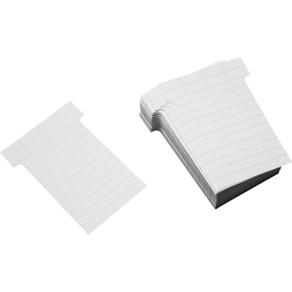 Ultradex T-Karte 60 x 85 mm (B x H) 170g/m² liniert Karton weiß 100 St./Pack.