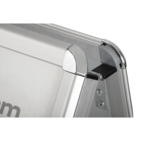 magnetoplan® Kundenstopper SP 46,5 x 64,2 x 130 cm (B x H x T) DIN A2 Aluminium silber