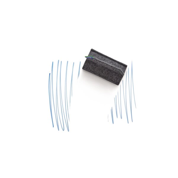 magnetoplan® Tafelwischer magnetoWipe Whiteboard, Glasboard 6 x 5,2 x 10,5 cm (B x H x L) grau