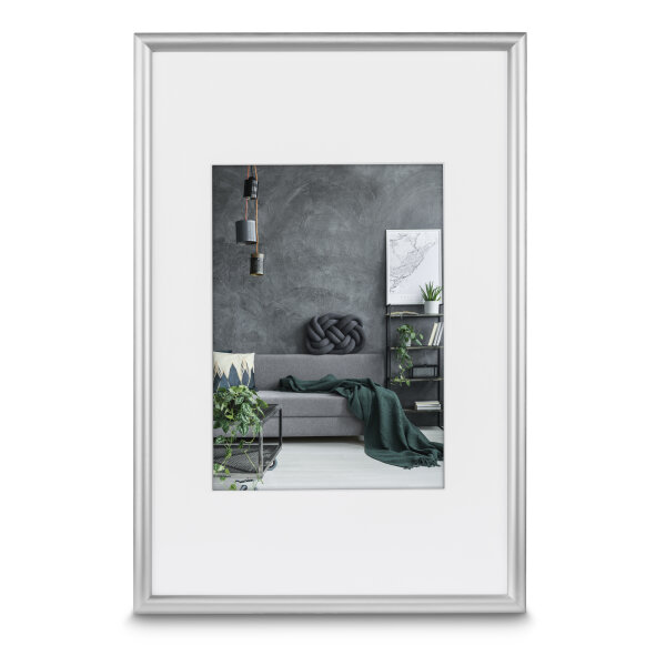 Hama Bilderrahmen Detroit 60 x 80 cm (B x H) 40 x 60 cm (B x H) Reflexglas Aluminium silber