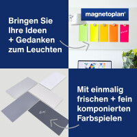 magnetoplan® Moderationskarte Set 2 20 x 10 cm (B x H) 120g/m² Papier farbig sortiert 3 x 250 St./Pack.