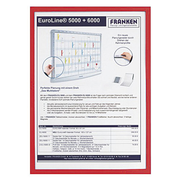 FRANKEN Dokumentenhalter Frame It X-tra!Line DIN A4 Hartfolie