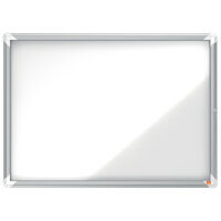Nobo® Schaukasten Außenbereich 92,3 x 66,7 x 4,3 cm (B x H x T) 8 x DIN A4 mit Schloss Aluminium silber