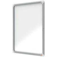Nobo® Schaukasten Außenbereich 70,8 x 96,9 x 4,3 cm (B x H x T) 9 x DIN A4 mit Schloss Aluminium silber