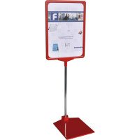 FRANKEN Infodisplay 29,7 x 62 x 10 cm (B x H x T) DIN A3 rot