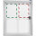 magnetoplan® Schaukasten CC Außenbereich 90 x 112,5 x 6,5 cm (B x H x T) 9 x DIN A4 mit Schloss Aluminium