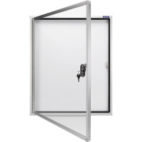 magnetoplan® Schaukasten CC Außenbereich 115 x 112,5 x 6,5 cm (B x H x T) 12 x DIN A4 mit Schloss Aluminium
