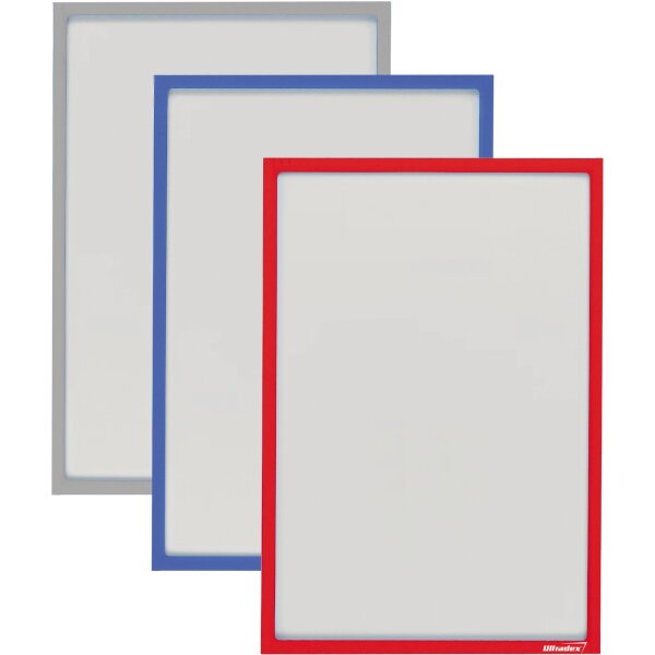 Ultradex Magnetrahmen DIN A3 PET rot 5 St./Pack.