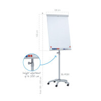 FRANKEN Mobiles Flipchart X-tra!Line mit Ablageschale...