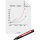 Legamaster Flipchartfolie Magic-Chart Flipchart 60 x 80 cm (B x H) 50µm selbsthaftend inkl. 1 Marker Polypropylen weiß 25 Bl./Pack.