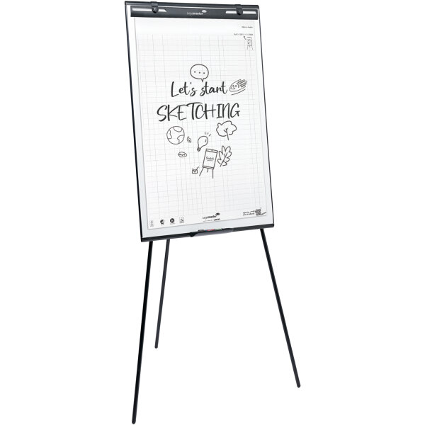 Legamaster Flipchart SKETCH EASY tripod 68 x 105 cm (B x H) 195cm Stahl weiß