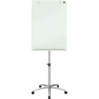 Nobo® Mobiles Flipchart Glas mit Ablageschale...