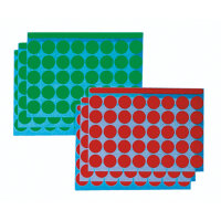 FRANKEN Markierungspunkt 19mm Papier grün, rot 1.040...