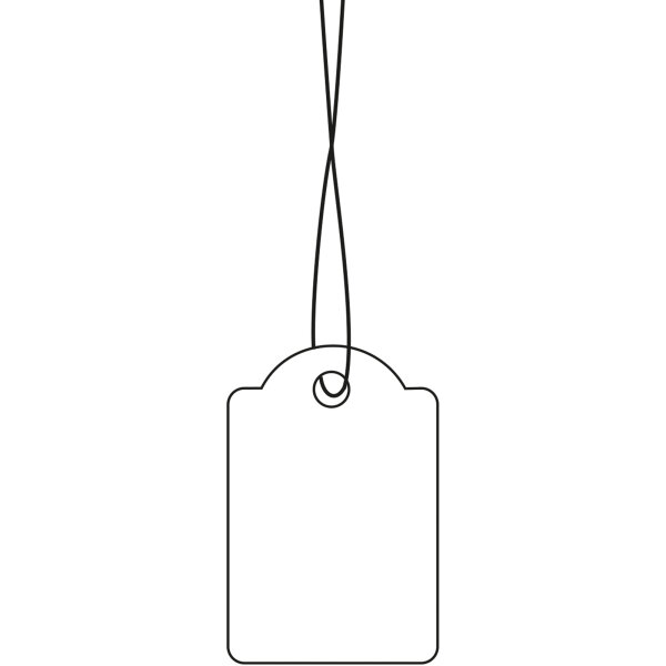 HERMA Hängeetikett 32 x 50 mm (B x H) Karton weiß 1.000 Etik./Pack.