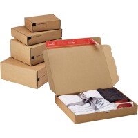 ColomPac® Versandkarton Modulbox 4 Innenmaße: 19,2 x 4,3 x 15,5 cm (B x H x T) Außenmaße: 21,2 x 4,8 x 16,1 cm (B x H x T) Karton braun