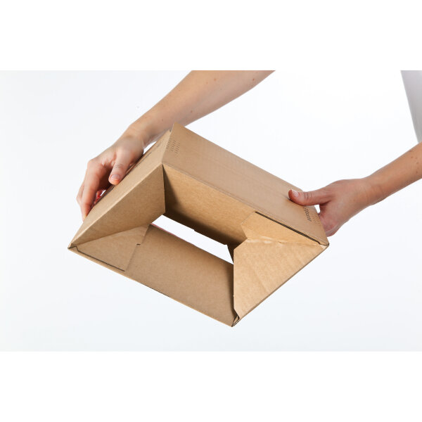 ColomPac® Versandkarton Innenmaße: 23 x 8 x 16 cm (B x H x T) Außenmaße: 23,5 x 9,3 x 17 cm (B x H x T) Kraftliner Wellpappe braun